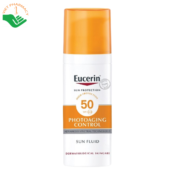 Kem chống nắng ngăn chặn lão hóa da Eucerin Sun Fluid Photo Aging Control SPF50